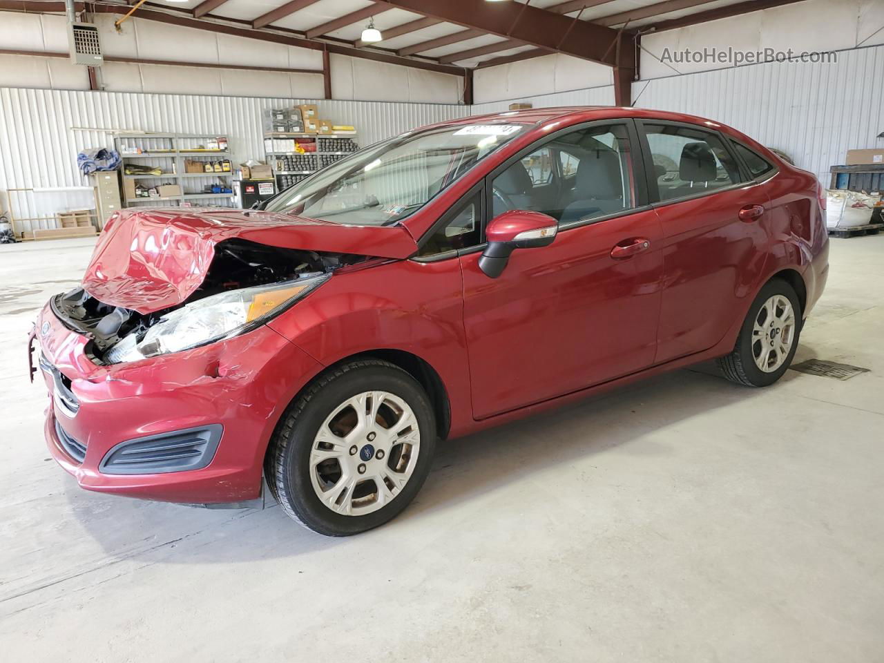 2015 Ford Fiesta Se Maroon vin: 3FADP4BJ4FM163157