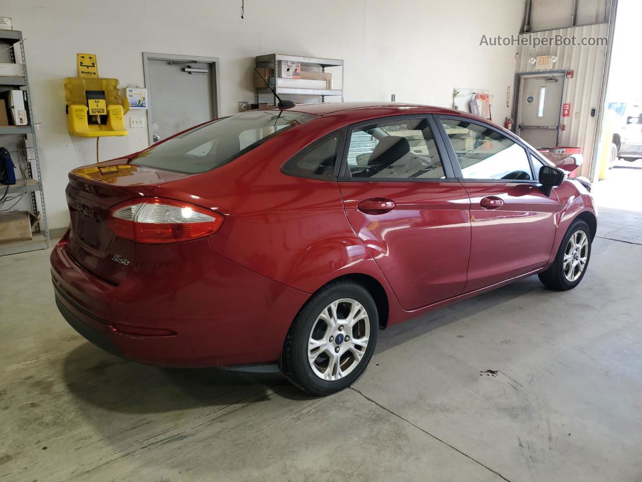 2015 Ford Fiesta Se Maroon vin: 3FADP4BJ4FM163157