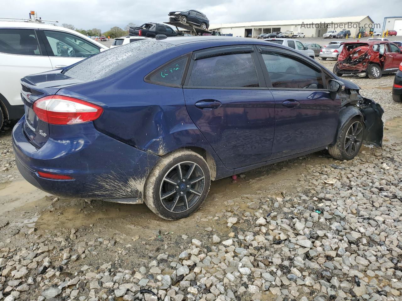 2016 Ford Fiesta Se Blue vin: 3FADP4BJ4GM104319