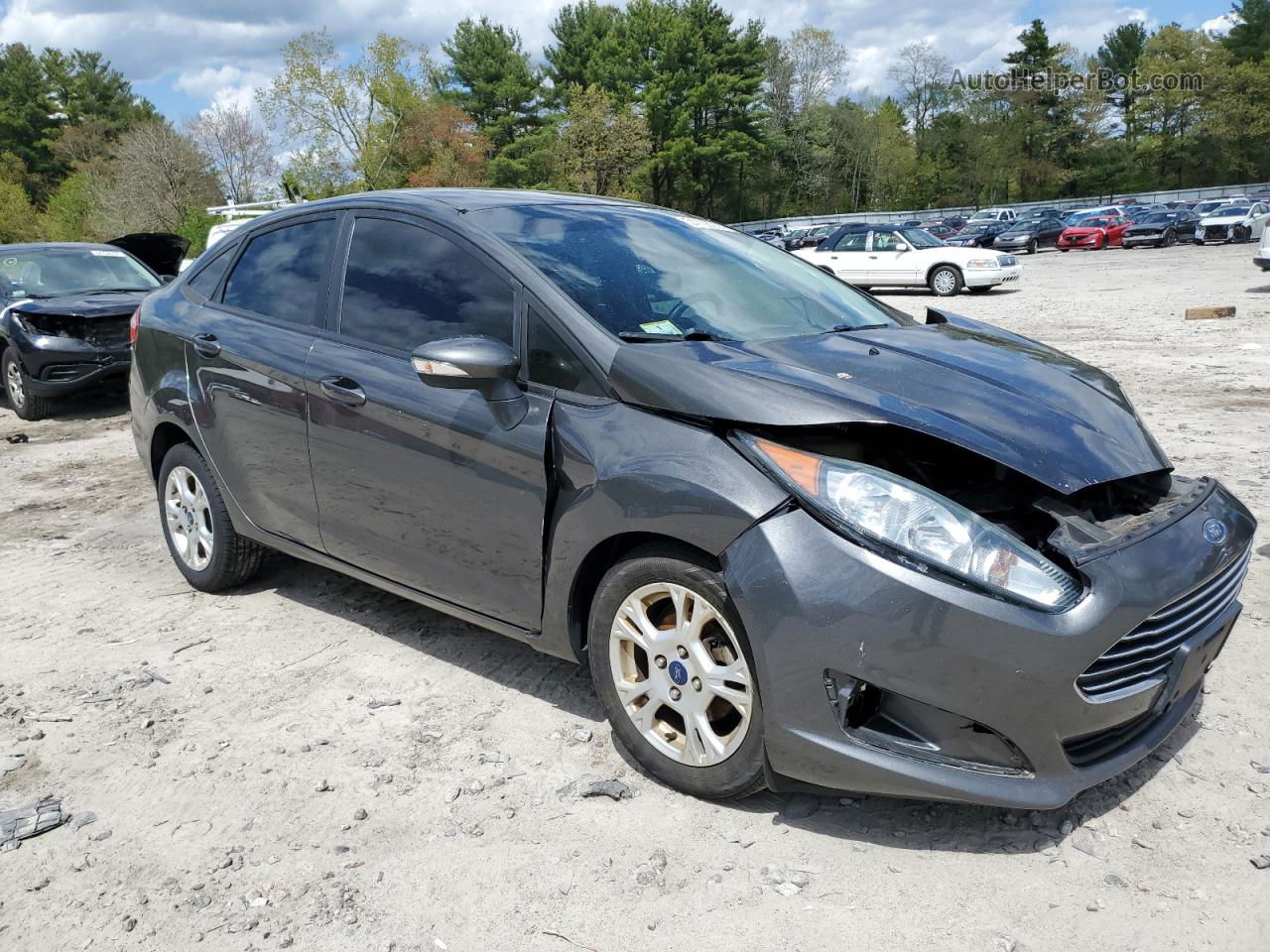 2016 Ford Fiesta Se Gray vin: 3FADP4BJ4GM112727