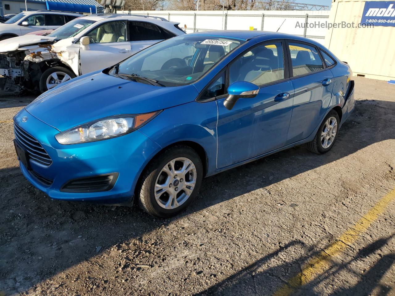 2016 Ford Fiesta Se Blue vin: 3FADP4BJ4GM130614