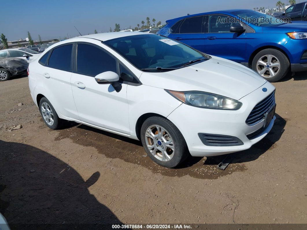 2016 Ford Fiesta Se White vin: 3FADP4BJ4GM157070