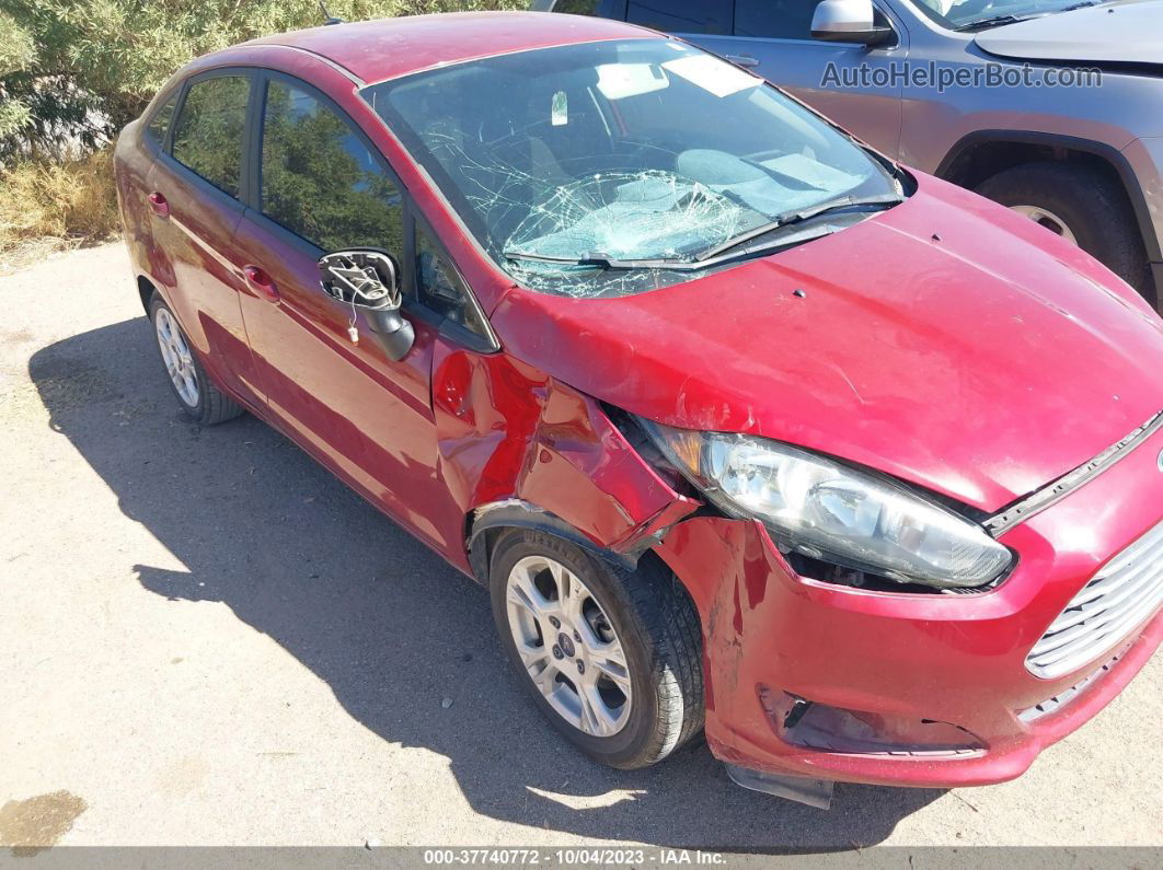 2016 Ford Fiesta Se Red vin: 3FADP4BJ4GM165220