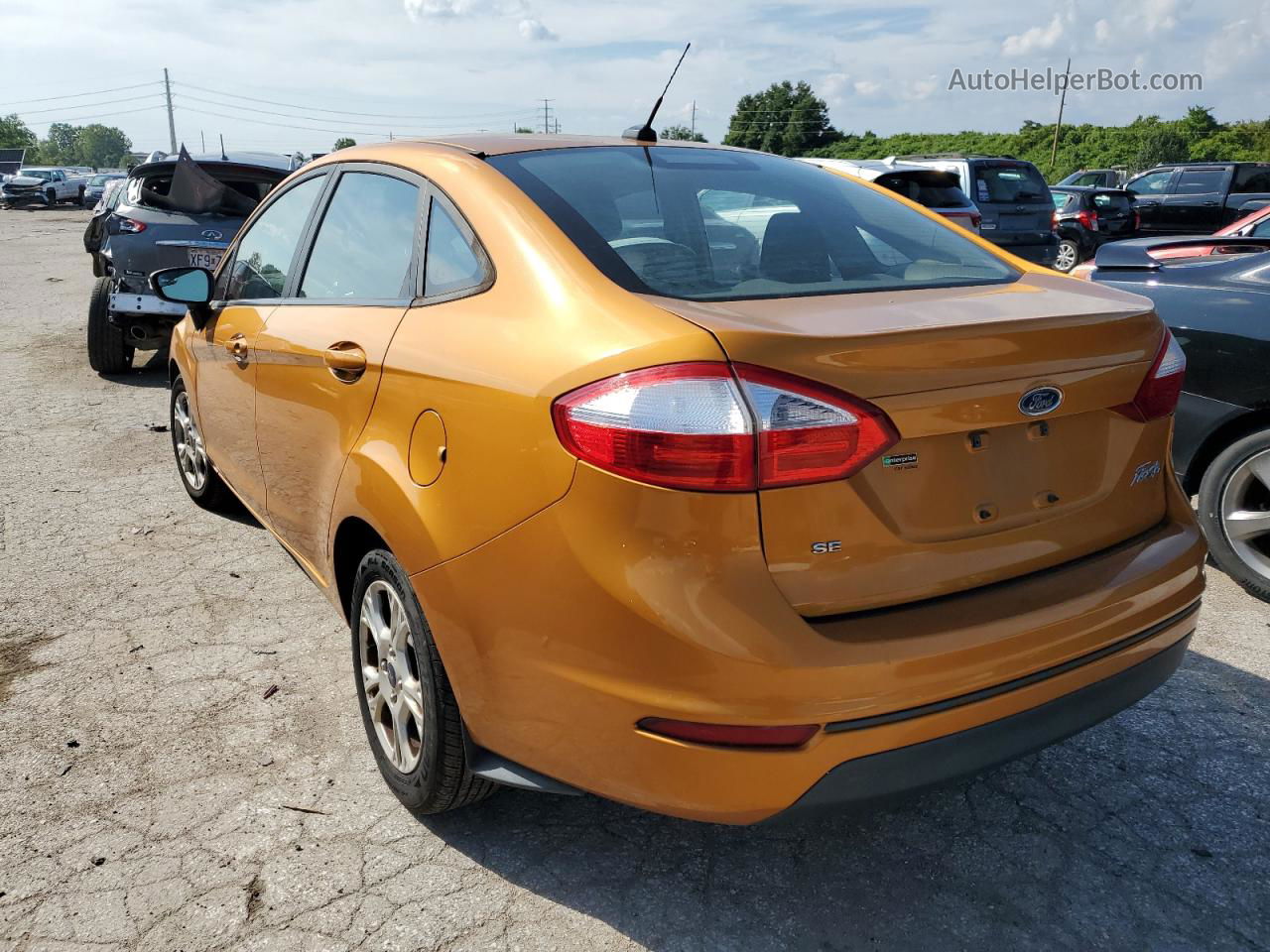 2016 Ford Fiesta Se Orange vin: 3FADP4BJ4GM179070