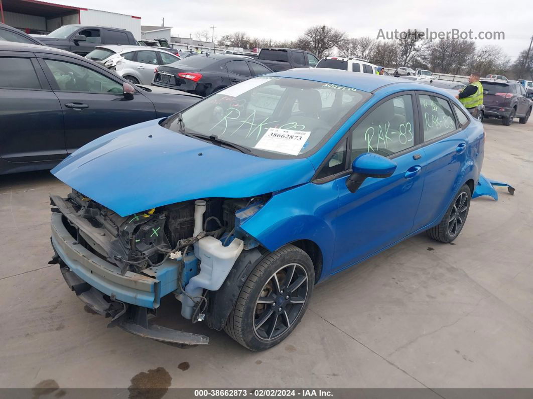 2017 Ford Fiesta Se Синий vin: 3FADP4BJ4HM117623