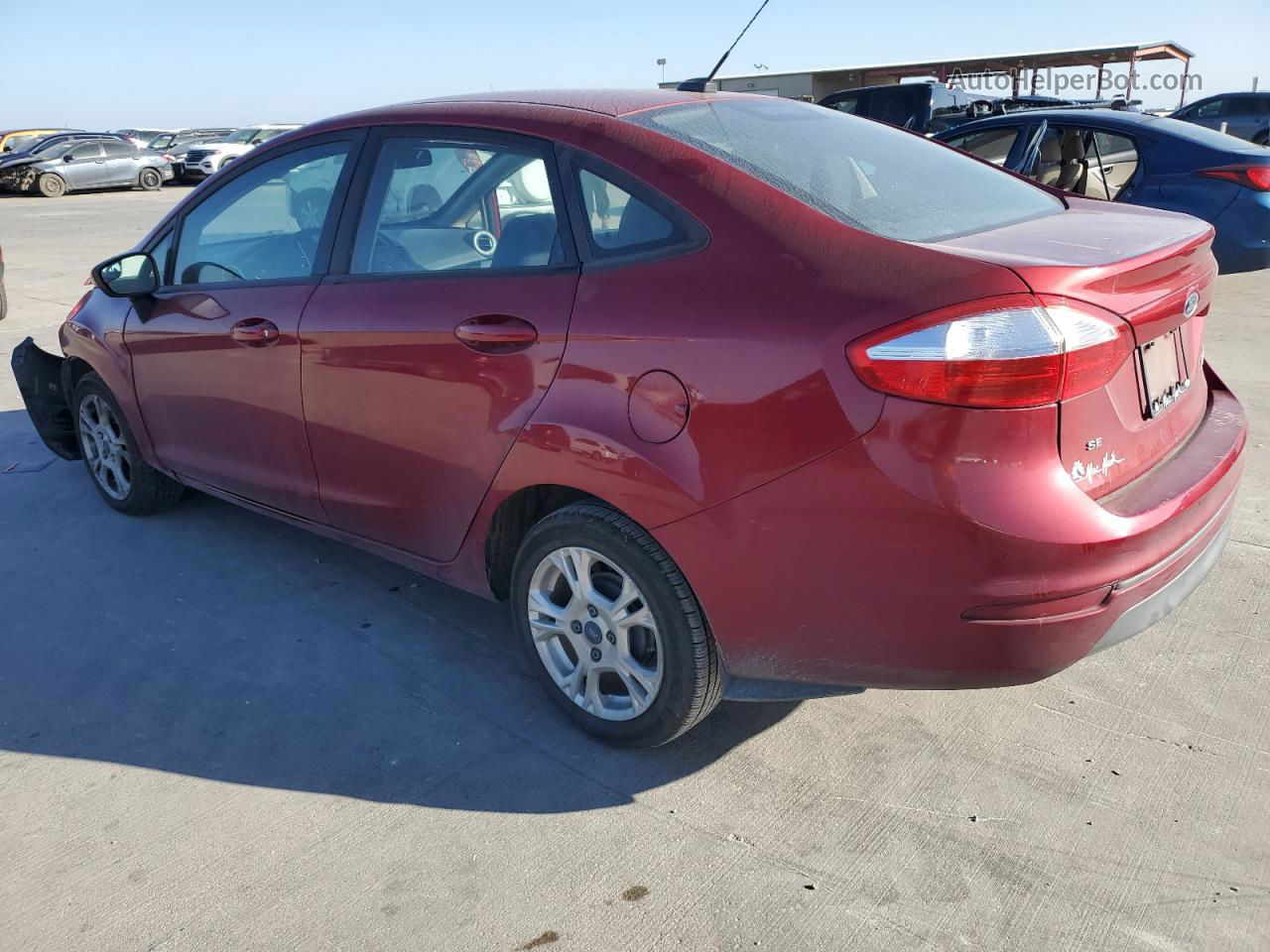 2017 Ford Fiesta Se Maroon vin: 3FADP4BJ4HM119629