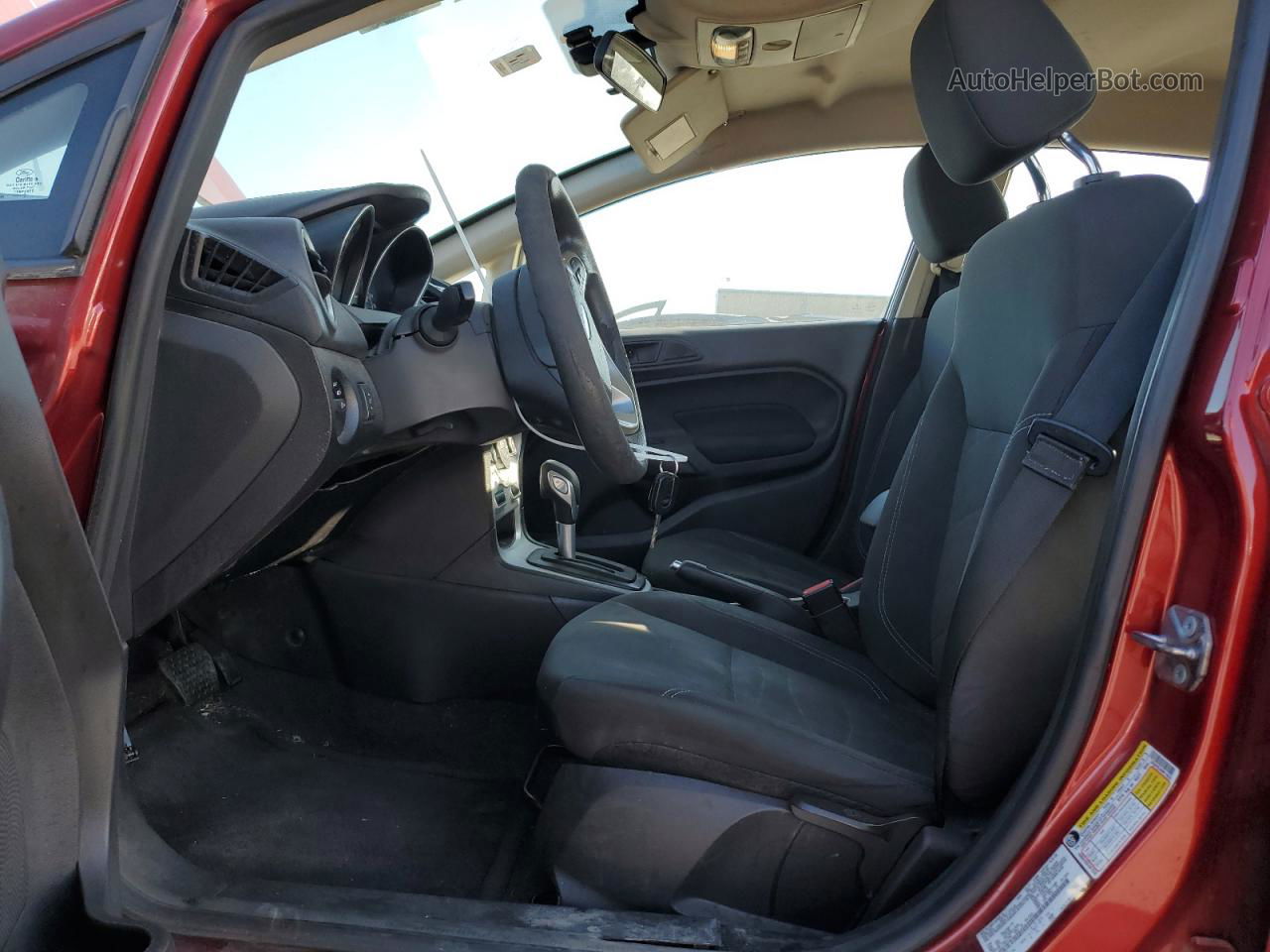 2017 Ford Fiesta Se Maroon vin: 3FADP4BJ4HM119629
