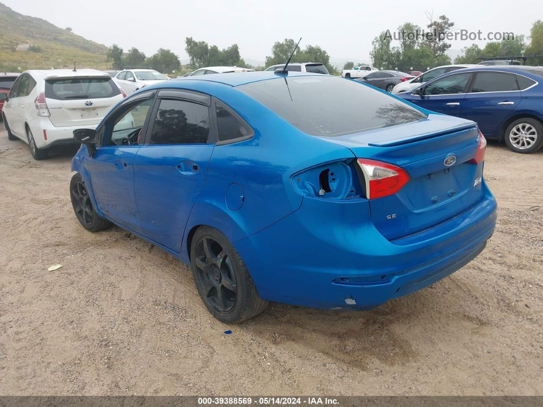 2017 Ford Fiesta Se Blue vin: 3FADP4BJ4HM139363