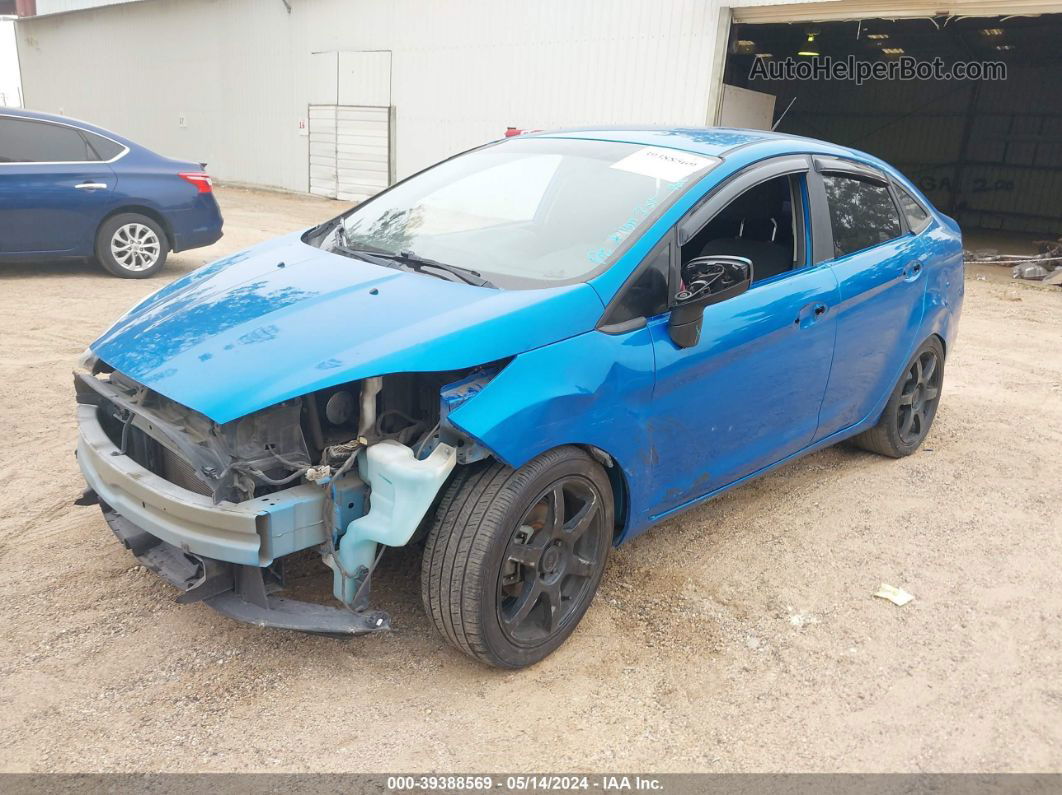 2017 Ford Fiesta Se Blue vin: 3FADP4BJ4HM139363