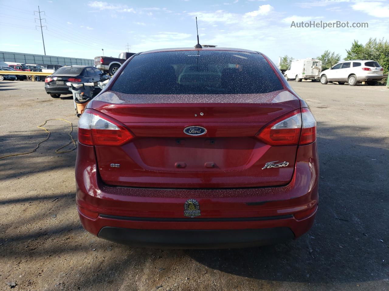 2017 Ford Fiesta Se Красный vin: 3FADP4BJ4HM158026