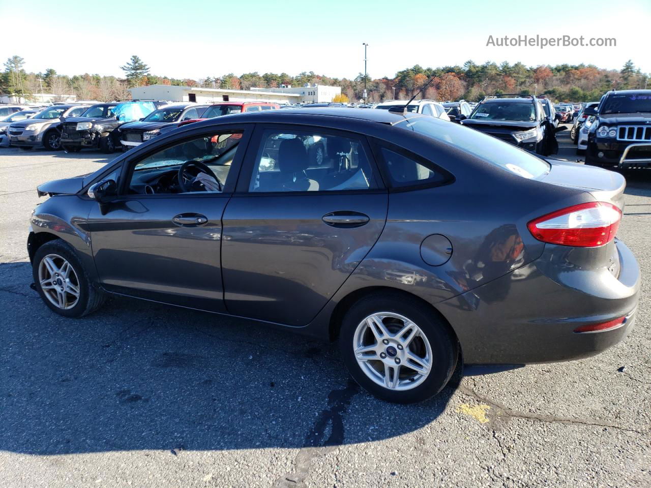 2017 Ford Fiesta Se Gray vin: 3FADP4BJ4HM158513