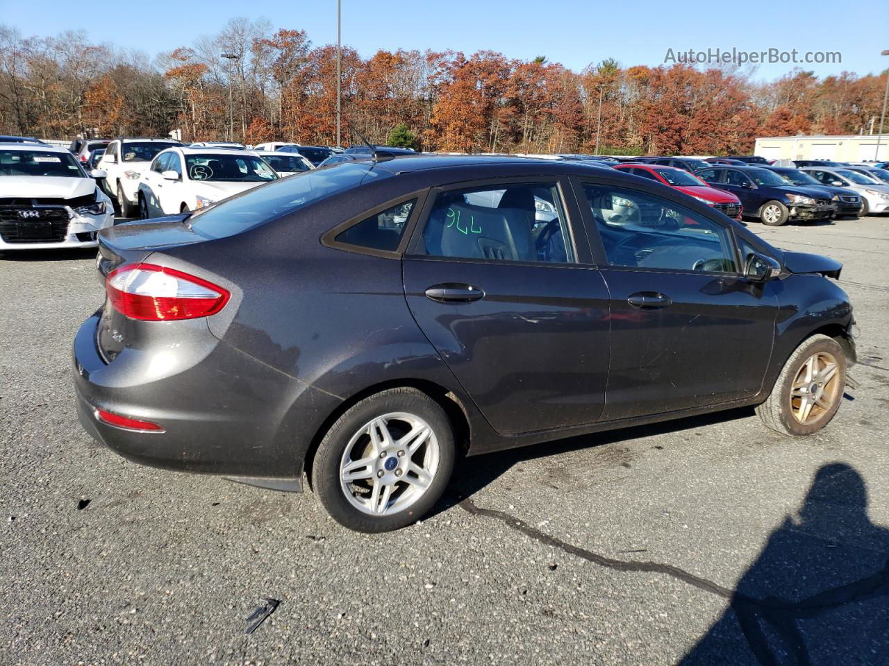 2017 Ford Fiesta Se Gray vin: 3FADP4BJ4HM158513