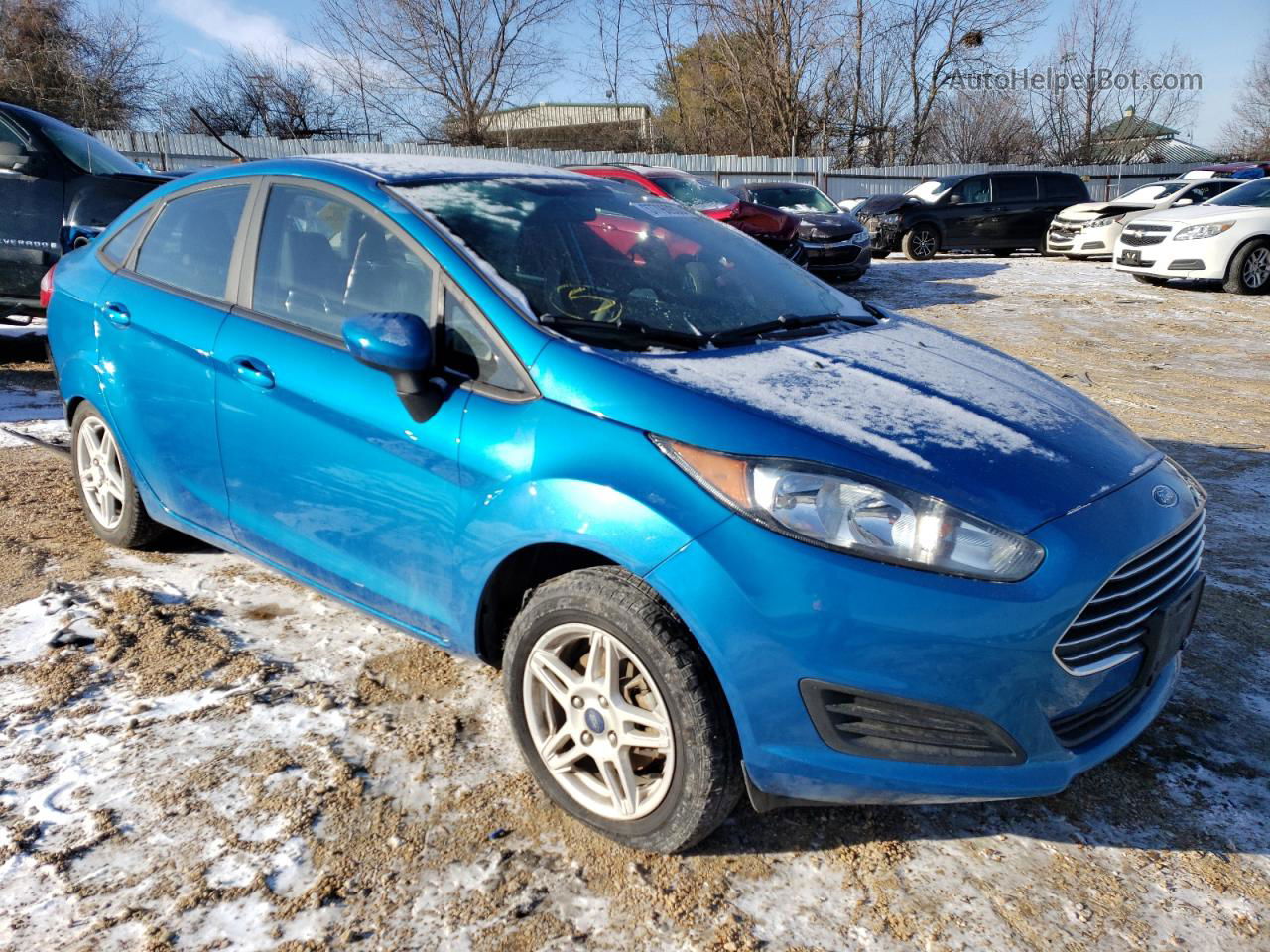 2017 Ford Fiesta Se Blue vin: 3FADP4BJ4HM162884