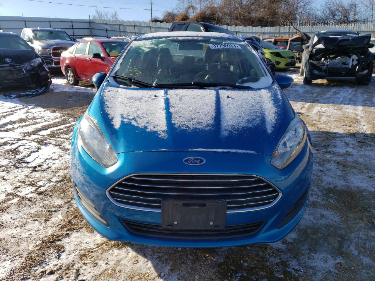 2017 Ford Fiesta Se Blue vin: 3FADP4BJ4HM162884