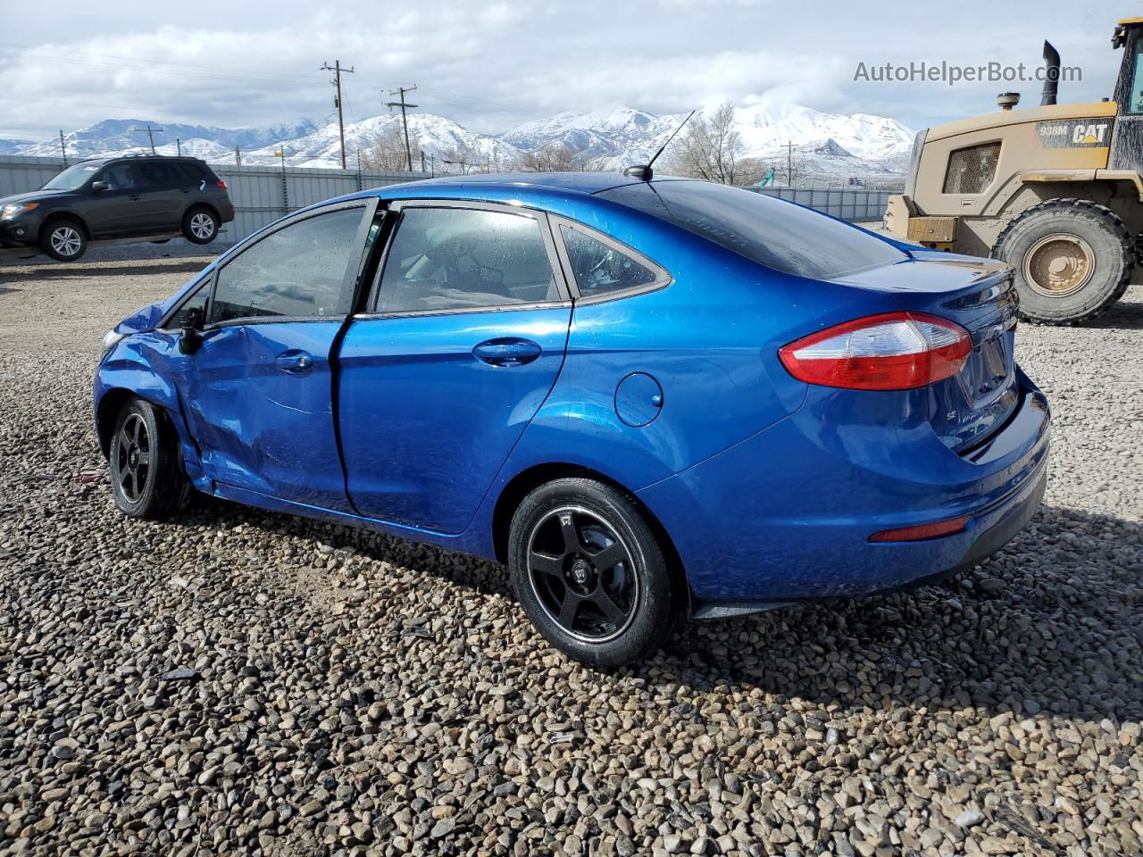 2019 Ford Fiesta Se Blue vin: 3FADP4BJ4KM135224