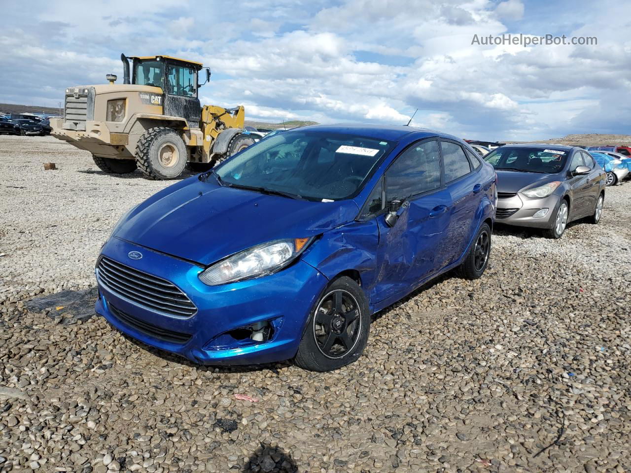 2019 Ford Fiesta Se Blue vin: 3FADP4BJ4KM135224