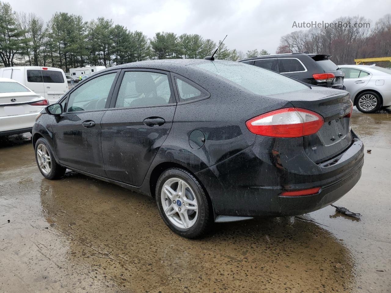 2019 Ford Fiesta Se Черный vin: 3FADP4BJ4KM156350