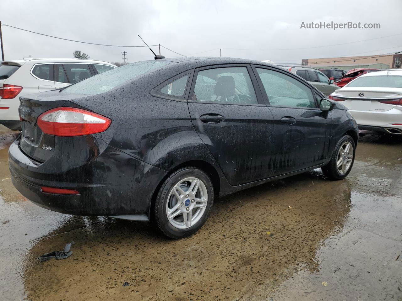 2019 Ford Fiesta Se Black vin: 3FADP4BJ4KM156350