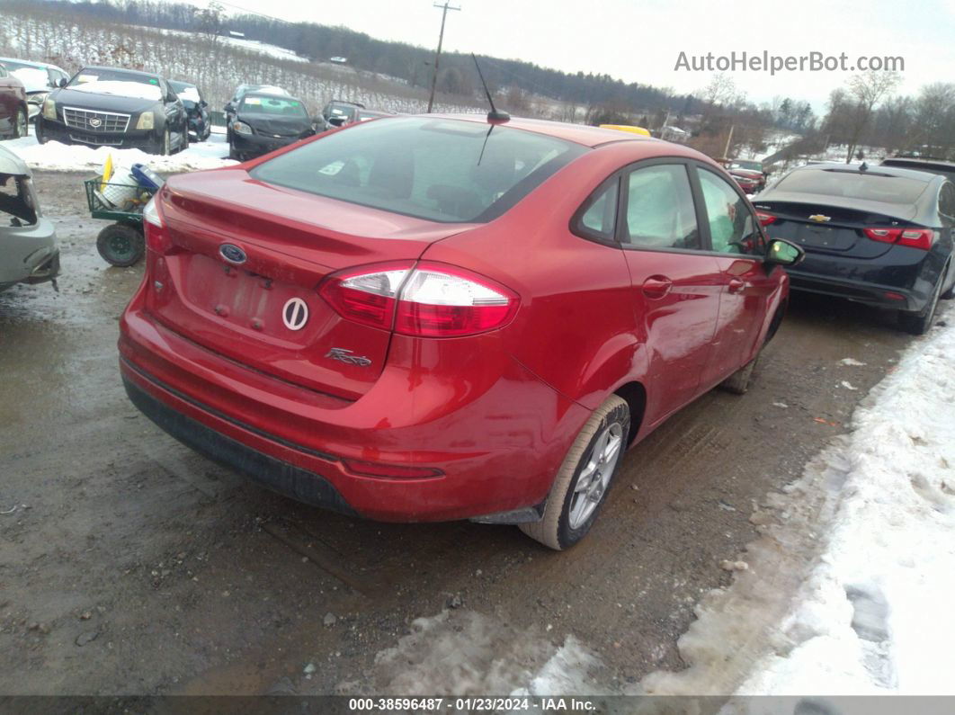 2019 Ford Fiesta Se Red vin: 3FADP4BJ4KM160611