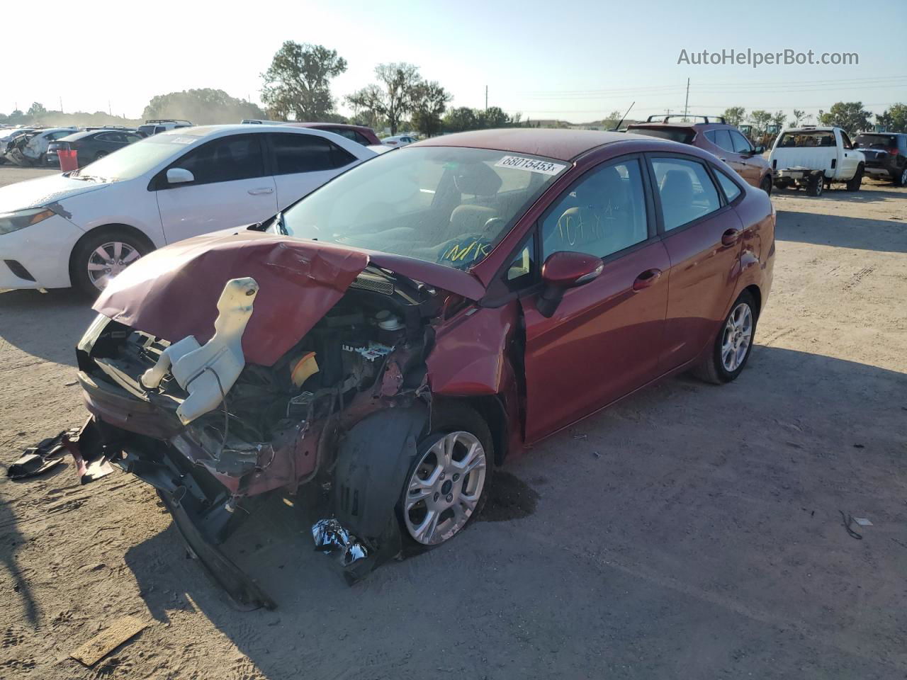 2015 Ford Fiesta Se Red vin: 3FADP4BJ5FM122777