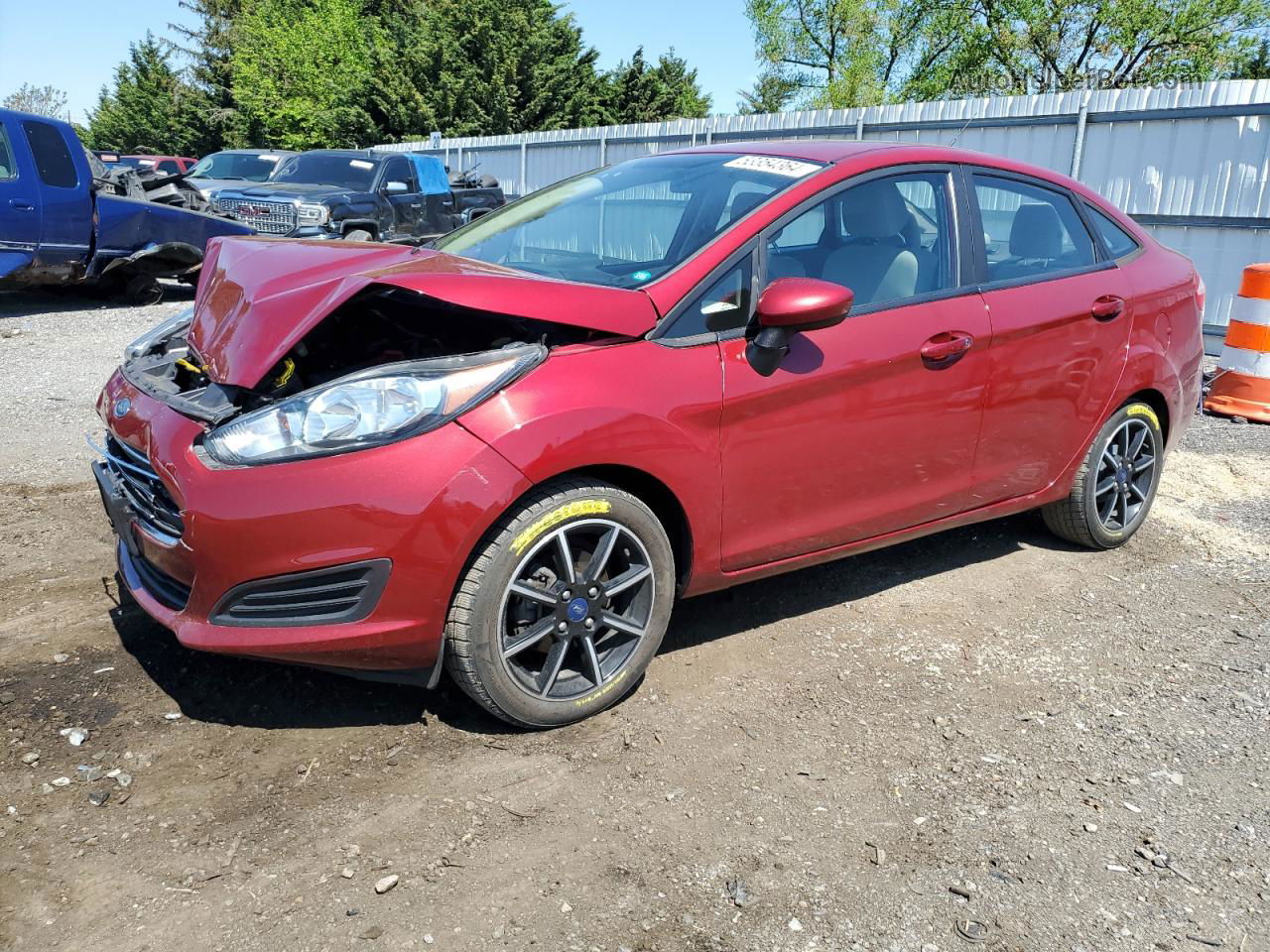 2017 Ford Fiesta Se Red vin: 3FADP4BJ5HM105089