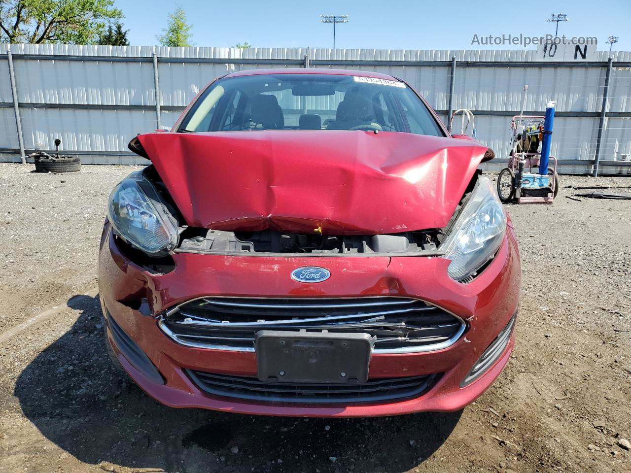 2017 Ford Fiesta Se Red vin: 3FADP4BJ5HM105089