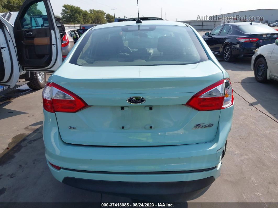 2017 Ford Fiesta Se Teal vin: 3FADP4BJ5HM157824