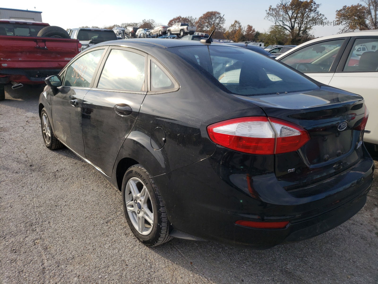 2017 Ford Fiesta Se Black vin: 3FADP4BJ5HM162280