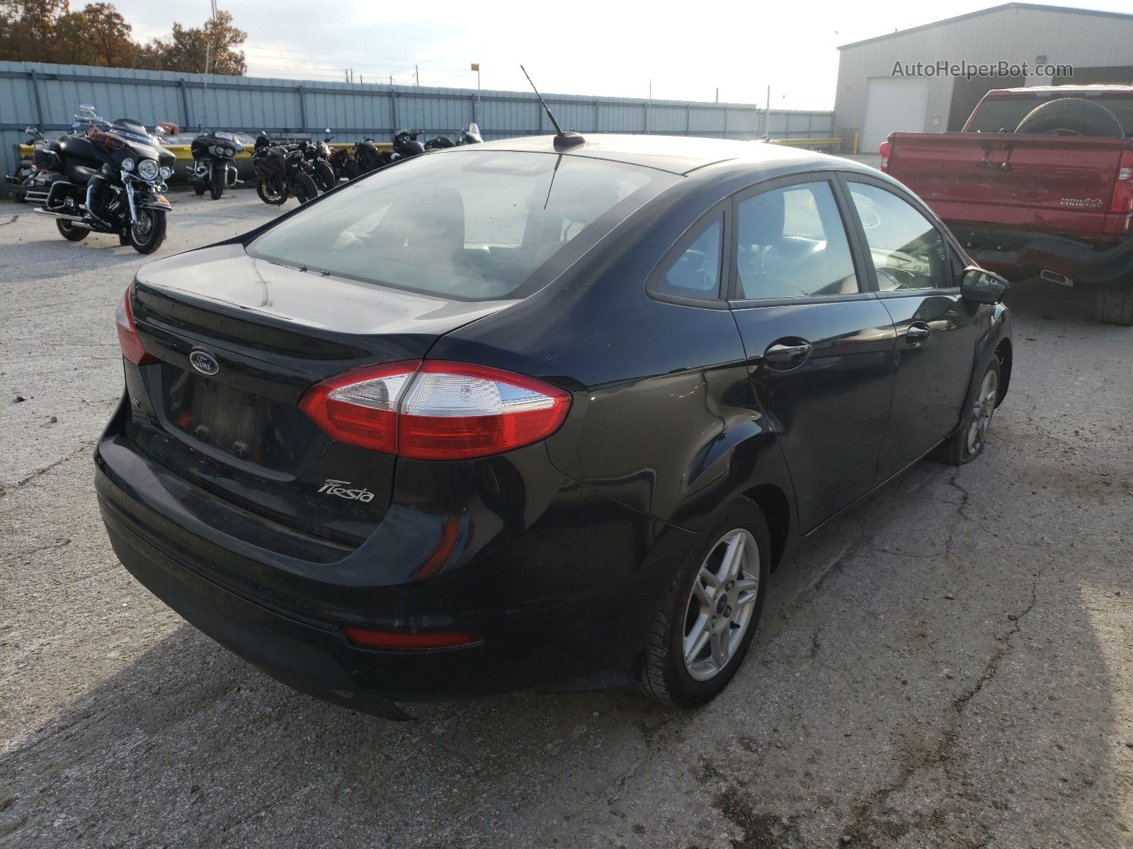 2017 Ford Fiesta Se Черный vin: 3FADP4BJ5HM162280