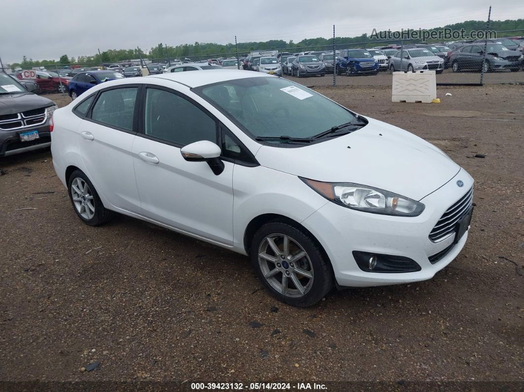 2017 Ford Fiesta Se White vin: 3FADP4BJ5HM168225