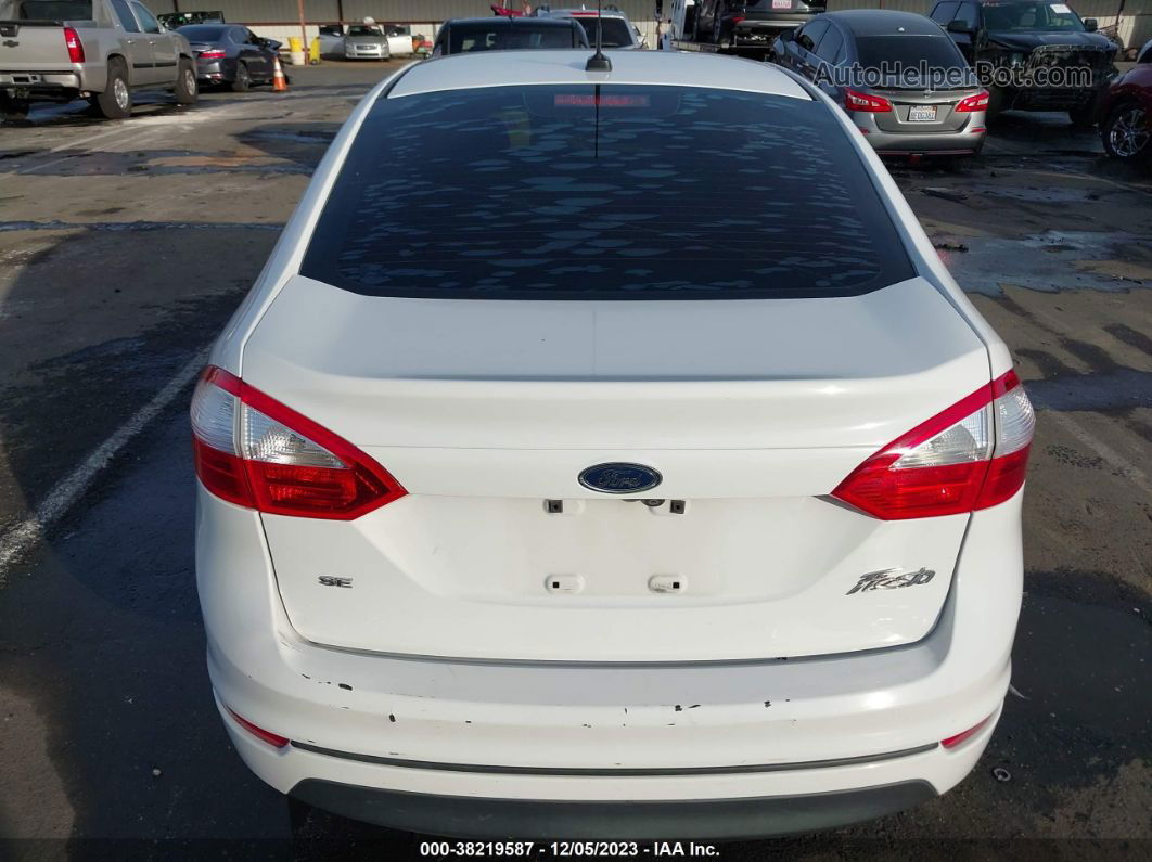 2019 Ford Fiesta Se White vin: 3FADP4BJ5KM117069