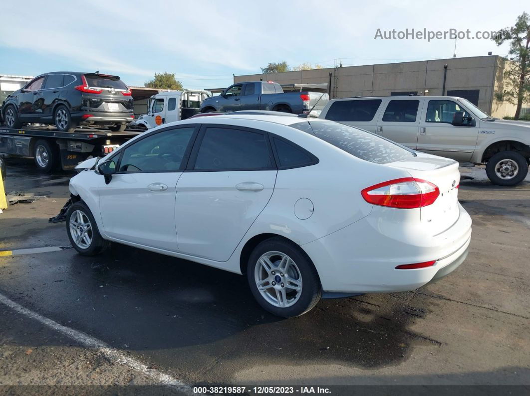 2019 Ford Fiesta Se White vin: 3FADP4BJ5KM117069