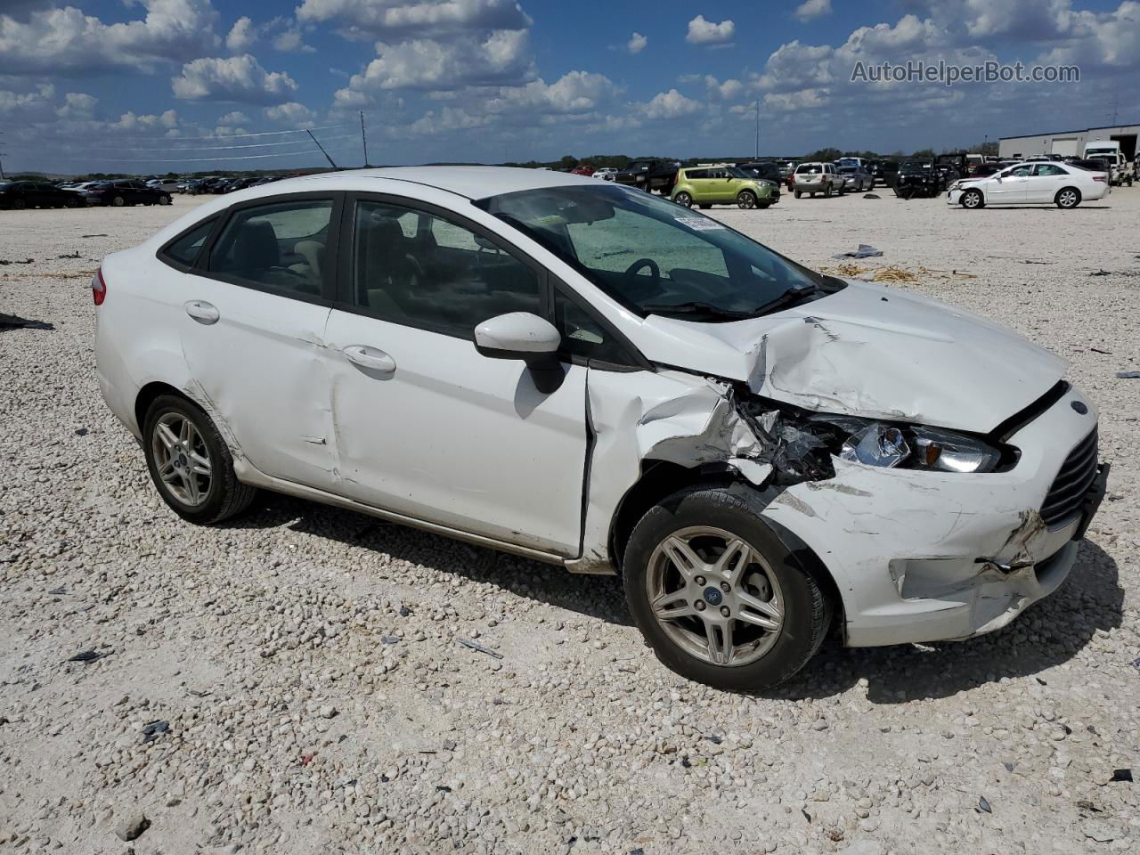 2019 Ford Fiesta Se Белый vin: 3FADP4BJ5KM119775