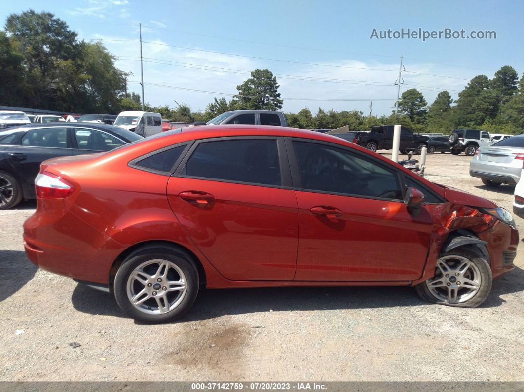 2019 Ford Fiesta Se Orange vin: 3FADP4BJ5KM119873