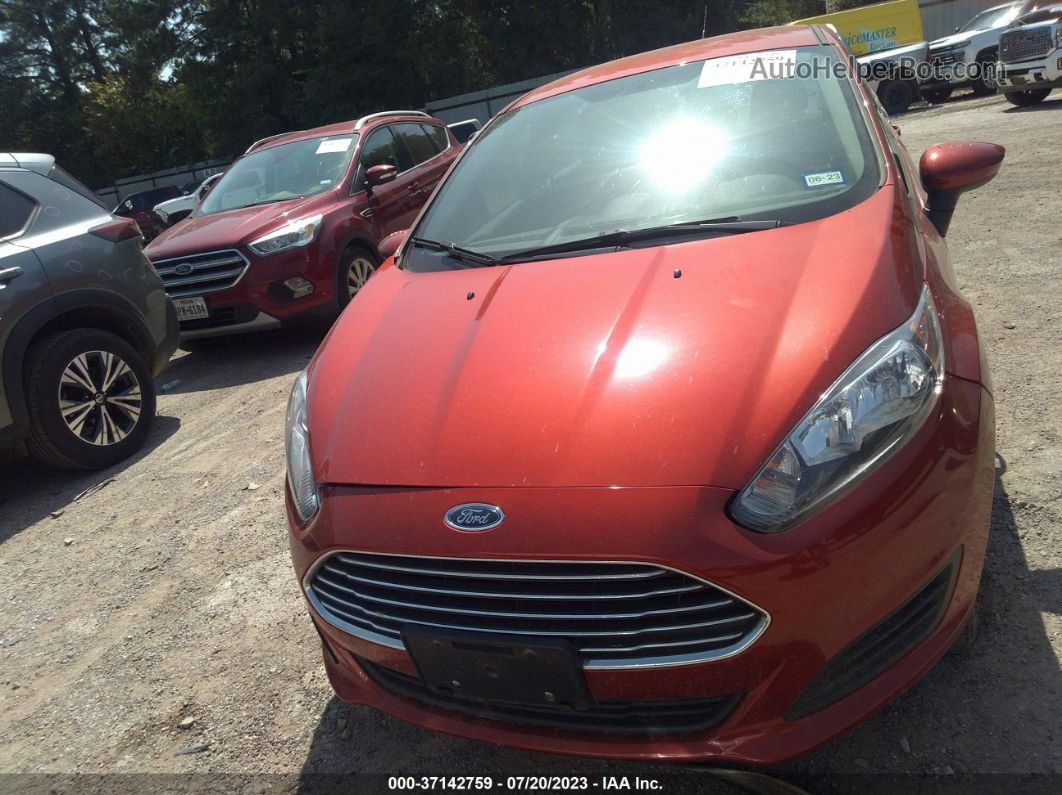 2019 Ford Fiesta Se Orange vin: 3FADP4BJ5KM119873