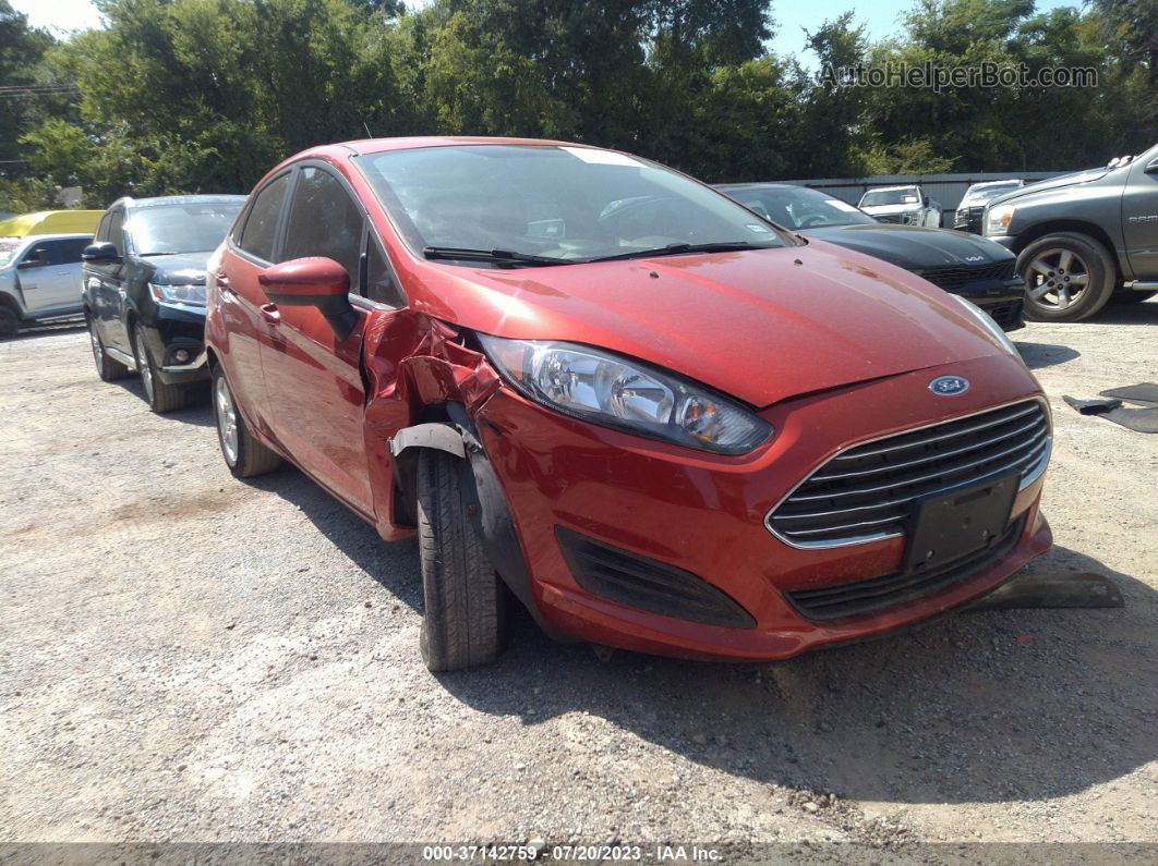 2019 Ford Fiesta Se Orange vin: 3FADP4BJ5KM119873