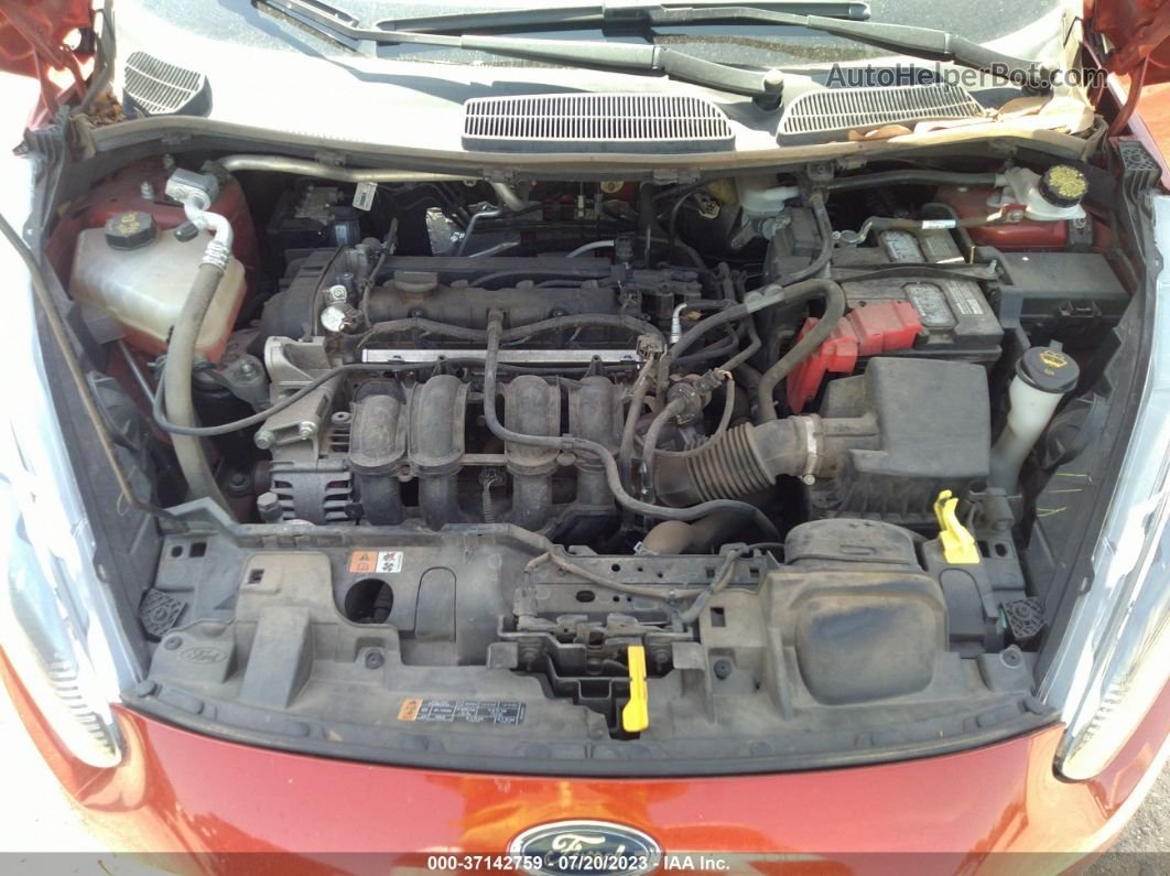 2019 Ford Fiesta Se Оранжевый vin: 3FADP4BJ5KM119873