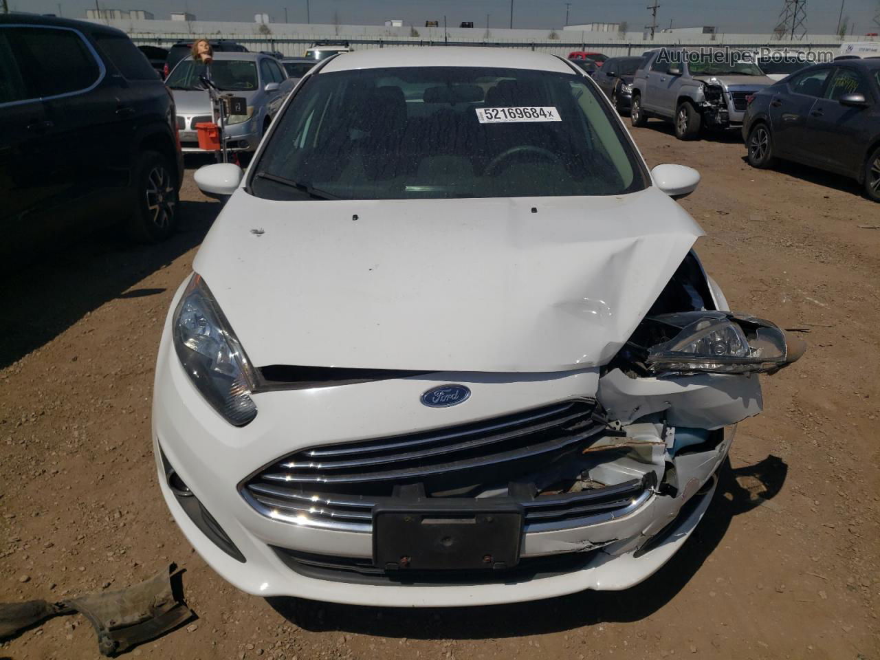 2019 Ford Fiesta Se White vin: 3FADP4BJ5KM137693