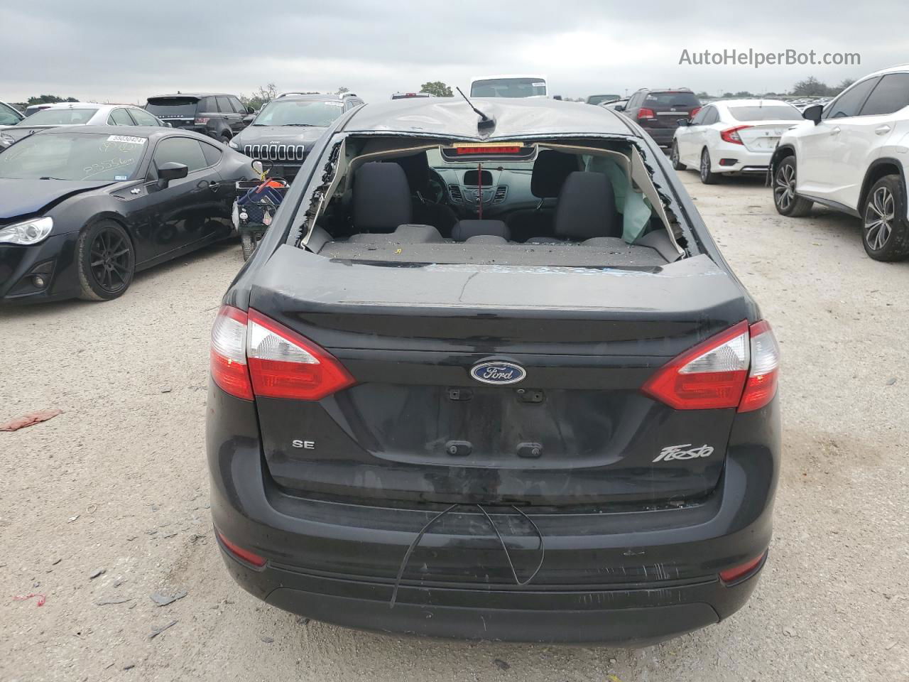 2019 Ford Fiesta Se Black vin: 3FADP4BJ5KM147494