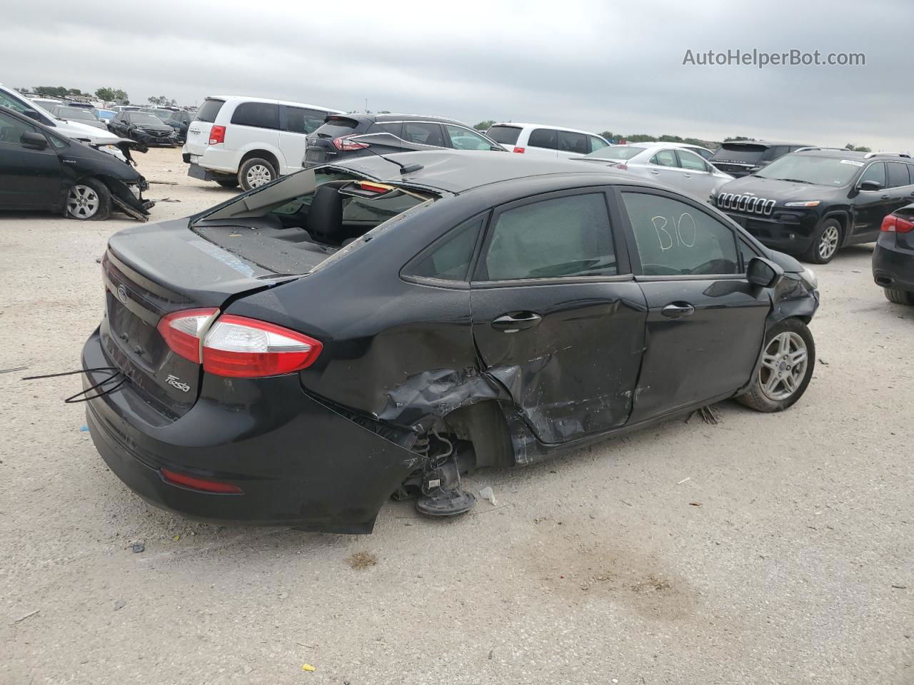 2019 Ford Fiesta Se Black vin: 3FADP4BJ5KM147494