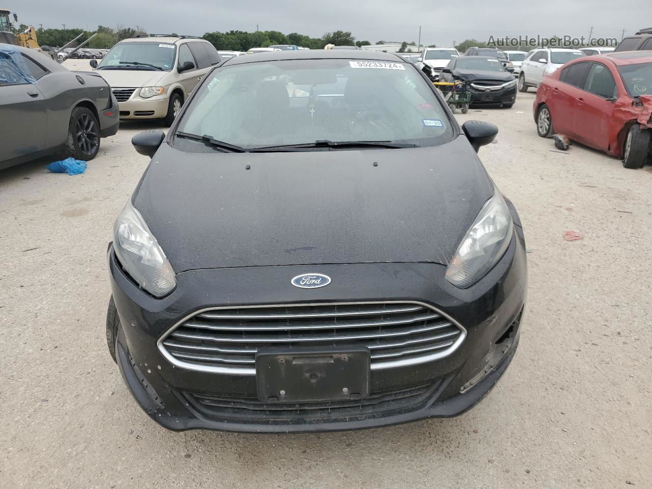 2019 Ford Fiesta Se Черный vin: 3FADP4BJ5KM147494