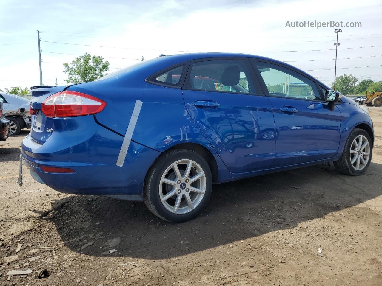2019 Ford Fiesta Se Синий vin: 3FADP4BJ5KM162741