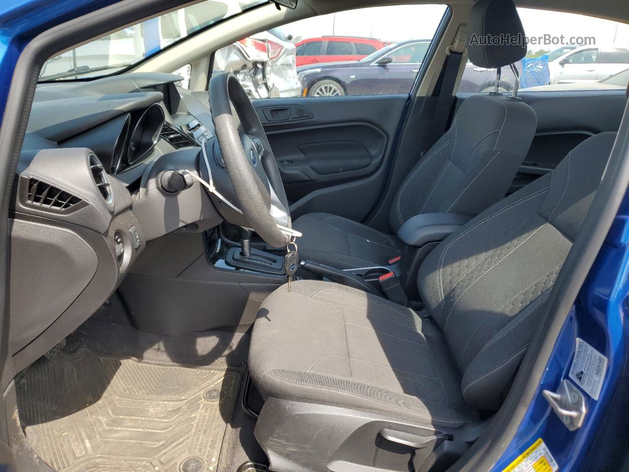 2019 Ford Fiesta Se Blue vin: 3FADP4BJ5KM162741