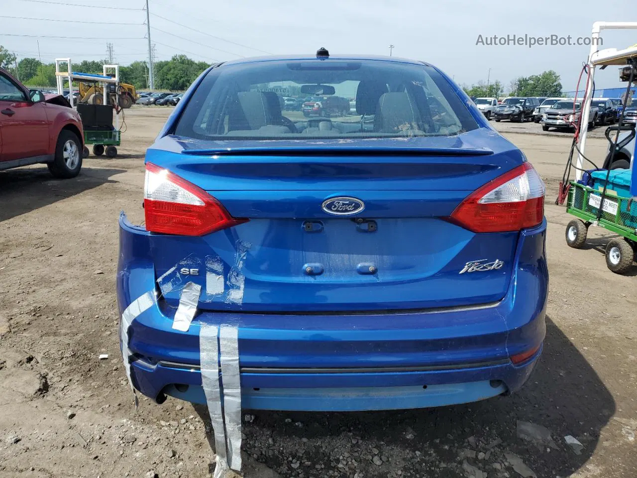 2019 Ford Fiesta Se Blue vin: 3FADP4BJ5KM162741