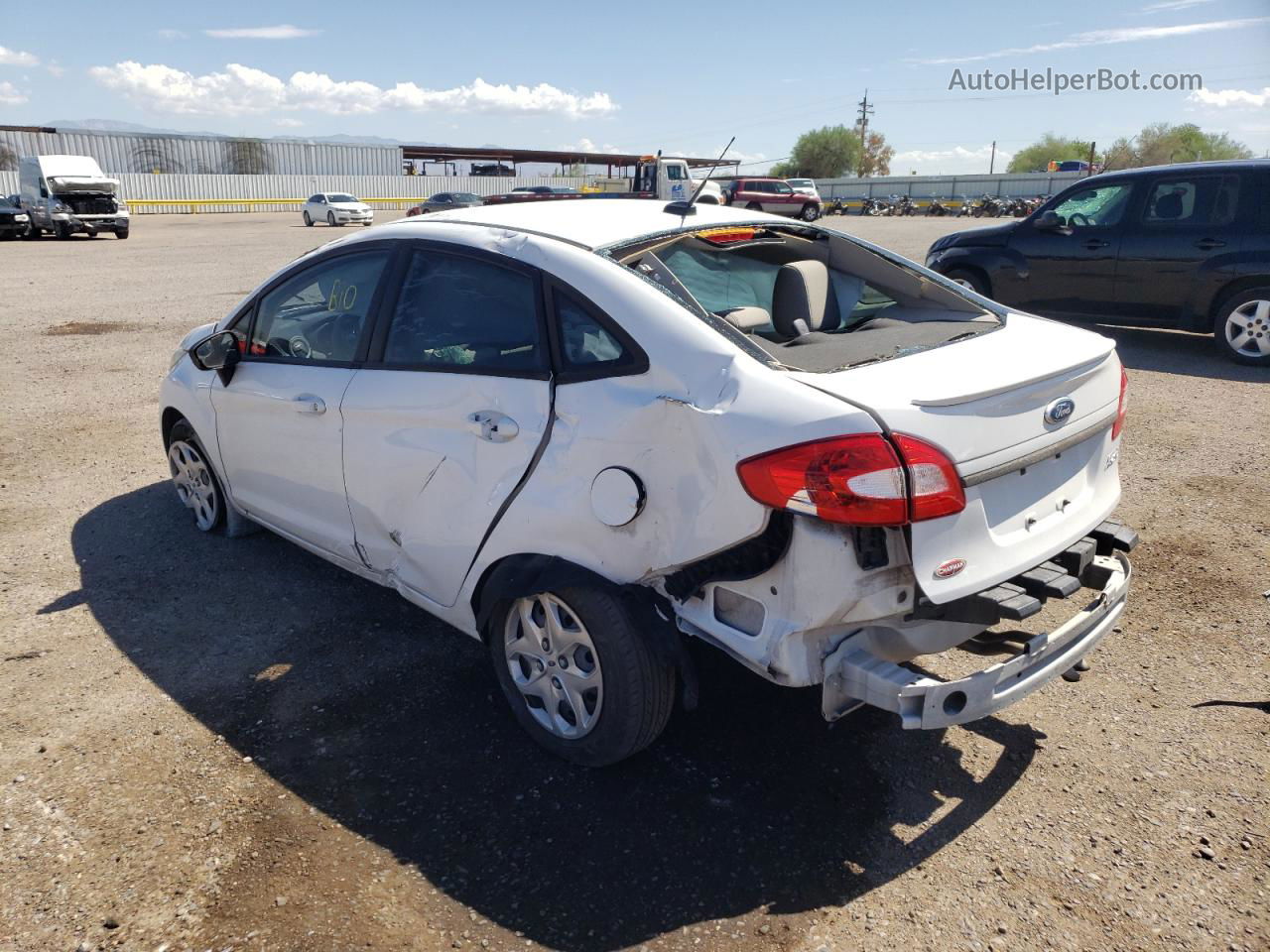 2011 Ford Fiesta Se White vin: 3FADP4BJ6BM226009