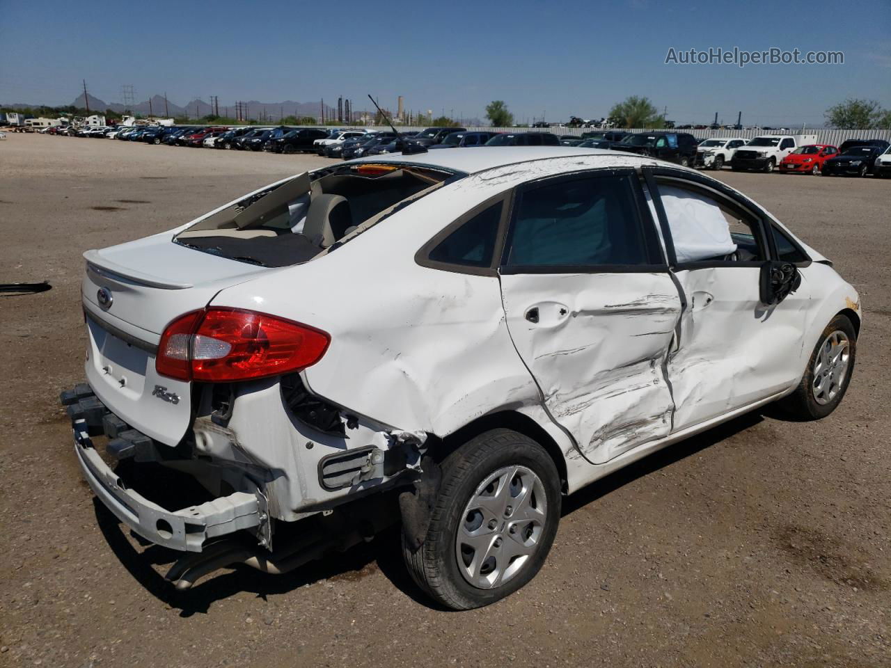 2011 Ford Fiesta Se White vin: 3FADP4BJ6BM226009