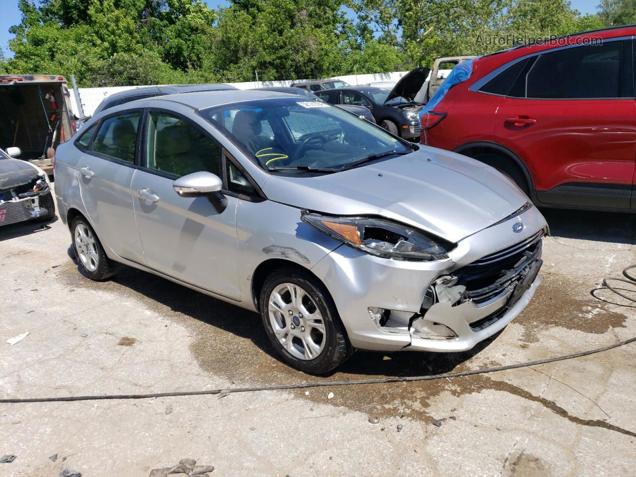 2015 Ford Fiesta Se Silver vin: 3FADP4BJ6FM129365