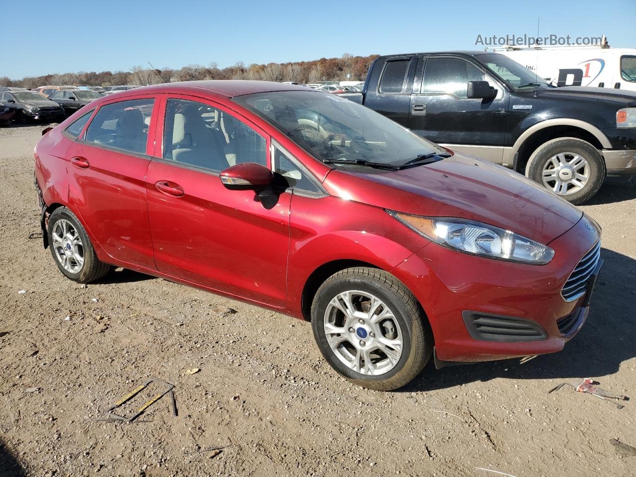 2015 Ford Fiesta Se Red vin: 3FADP4BJ6FM148997