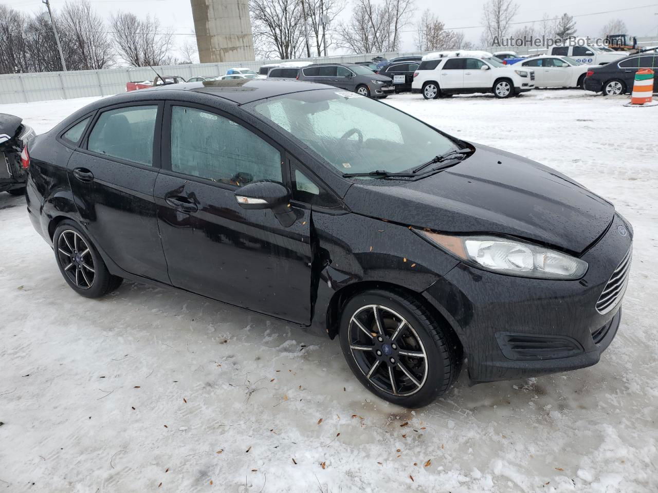 2015 Ford Fiesta Se Black vin: 3FADP4BJ6FM181594