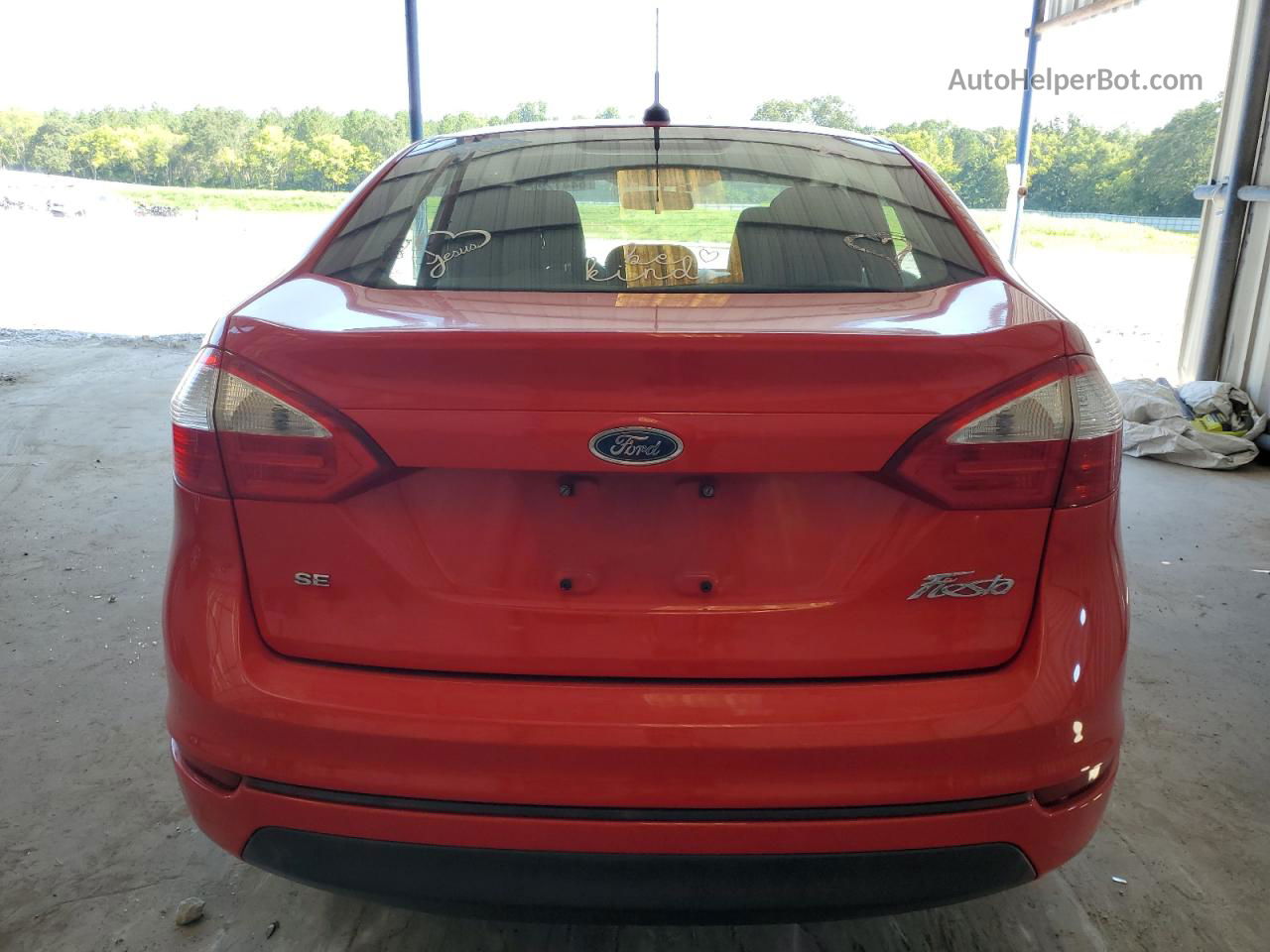 2015 Ford Fiesta Se Красный vin: 3FADP4BJ6FM191266